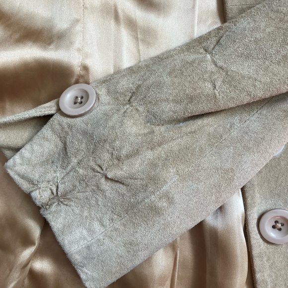 Vintage Bebe light tan suede leather jacket - Picture 5 of 7